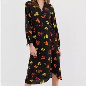 Midi Wrap Dress in Floral (via ASOS)